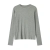 Soft and glutinous knitted sweater for women's early autumn, a new laid-back style, loose and versatile, slimming round-neck long-sleeved knitted top T-shirt Item Picture